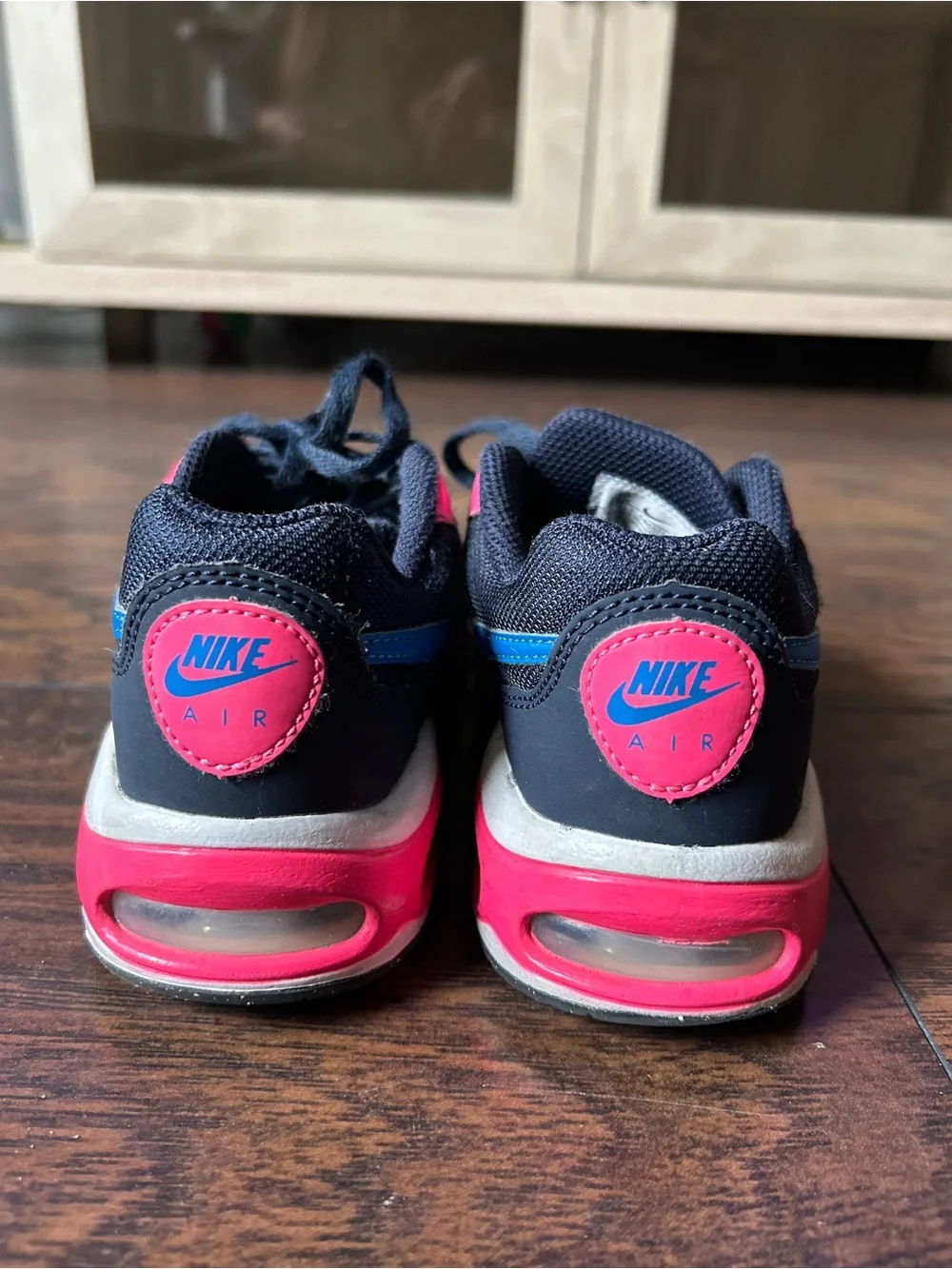 Nike Kids Navy and Pink Air Max Sneakers